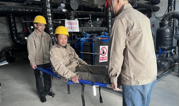 泰安市众阳热力有限公司 组织开展机械伤害专项应急预案演练工作